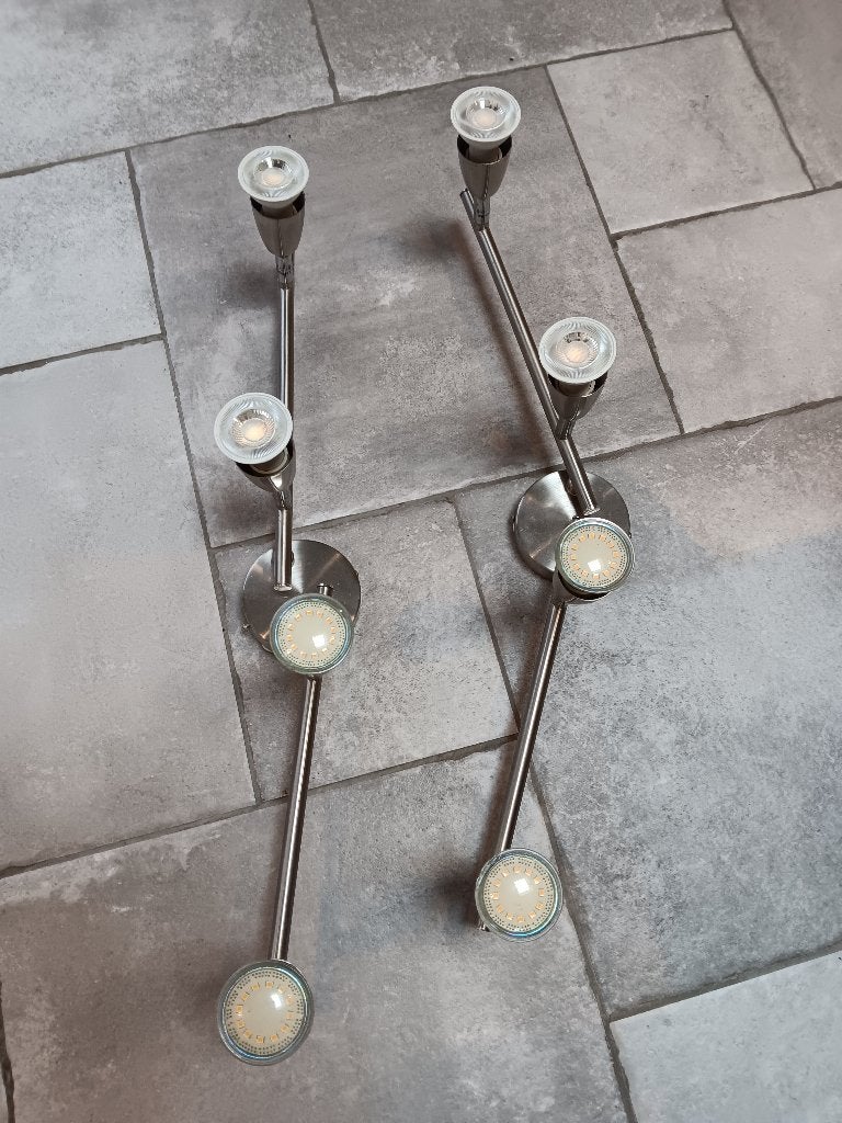 2 plafondlampen, Huis en Inrichting, Lampen | Plafondlampen, Ophalen, Gebruikt, LED