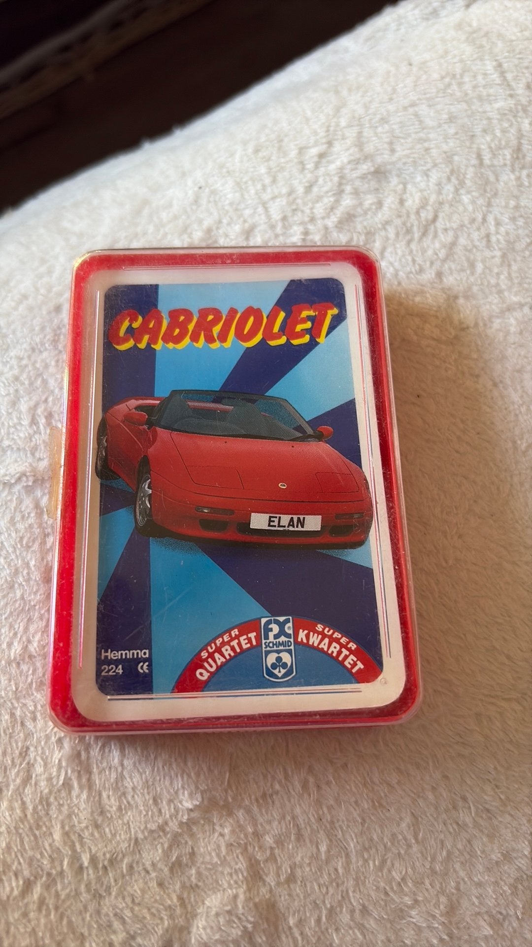 Vintage Autokwartet "Cabriolet", Verzamelen, Speelkaarten, Jokers en Kwartetten, Ophalen of Verzenden, Zo goed als nieuw