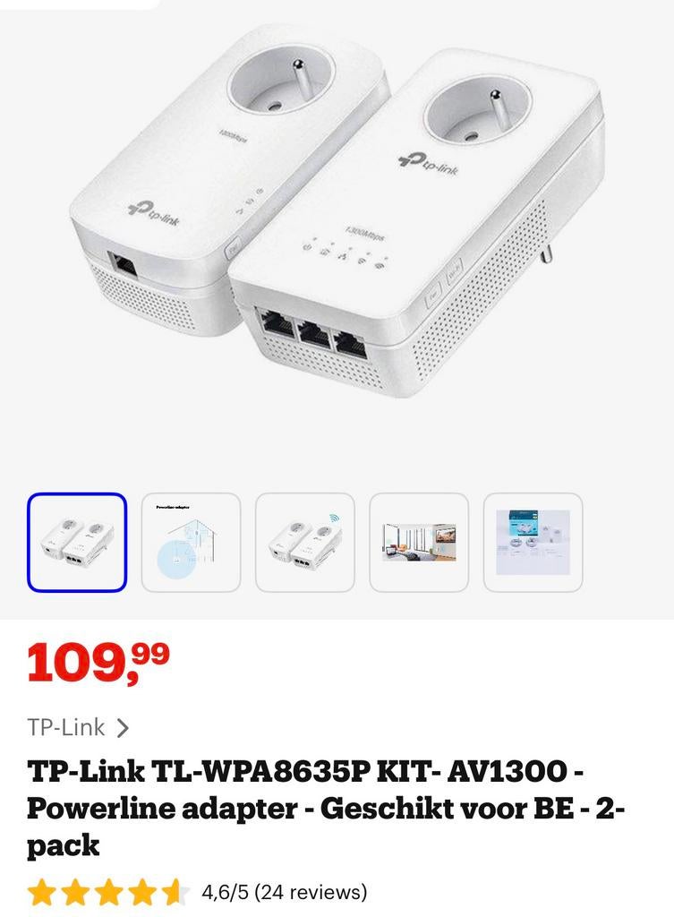 Ligne électrique TP-Link TL-WPA8635P, Enlèvement ou Envoi, Neuf