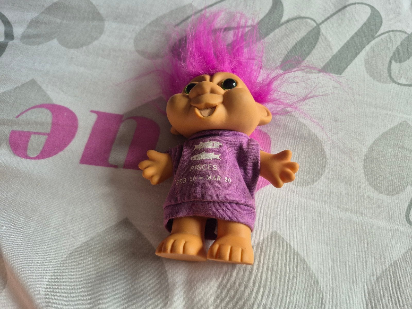 troll vintage popje goede staat 12cm, Ophalen of Verzenden