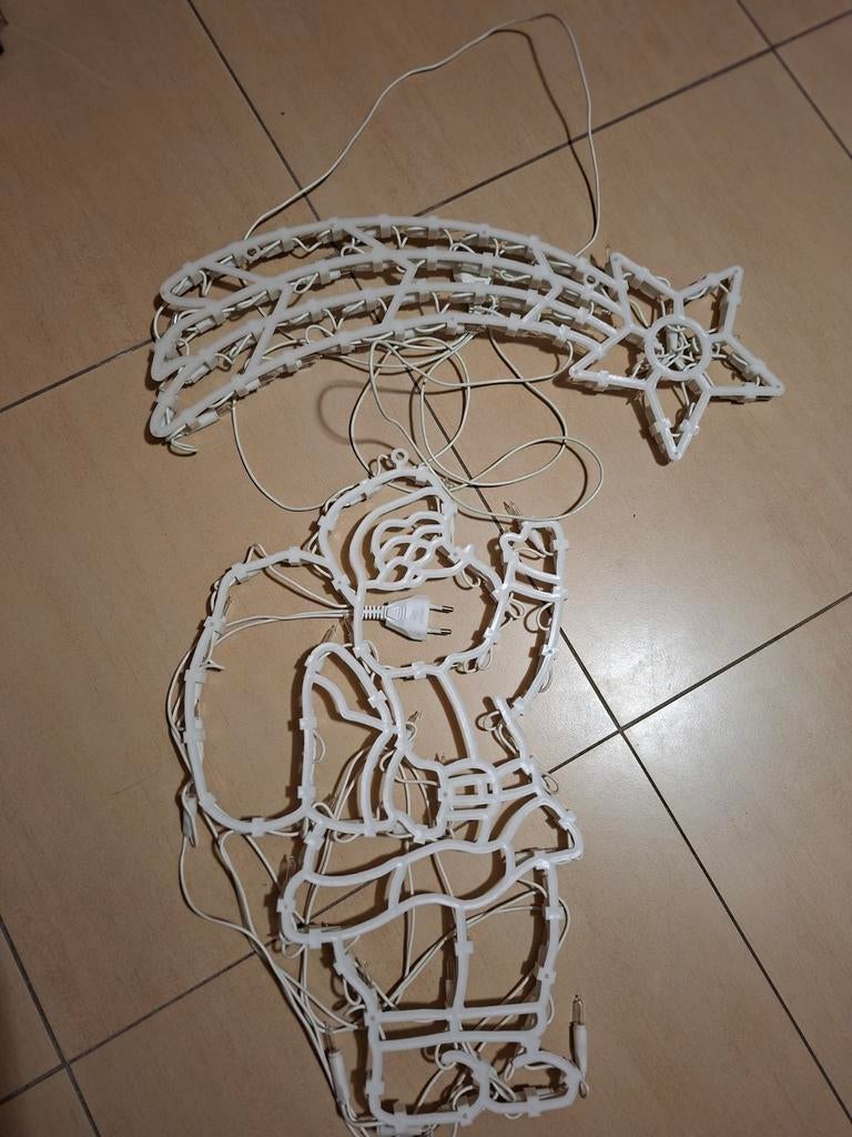 2 décorations lumineuses de Noël différentes, Ophalen, Gebruikt