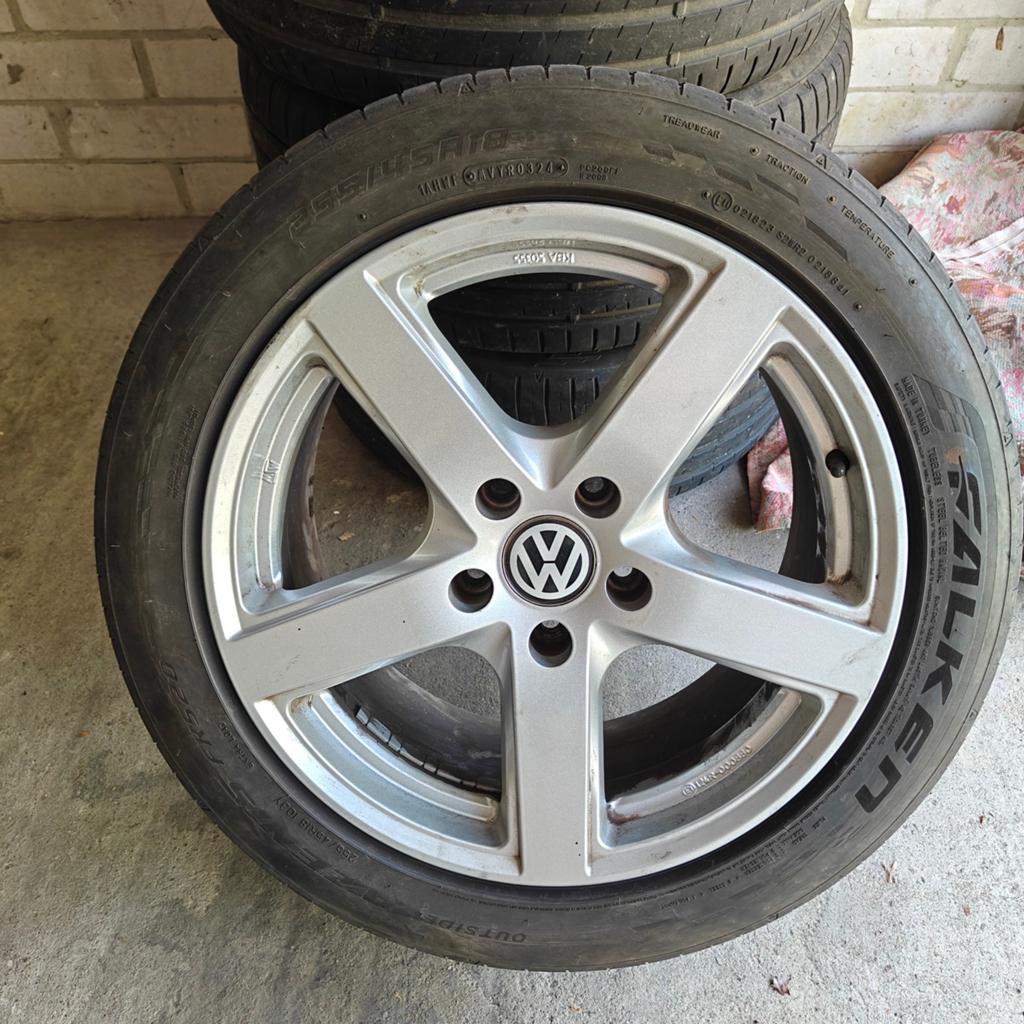 Velgen T6 (MSW) 18 inch + Falkenbanden, Auto-onderdelen, Ophalen, 18 inch, Gebruikt, 255 mm
