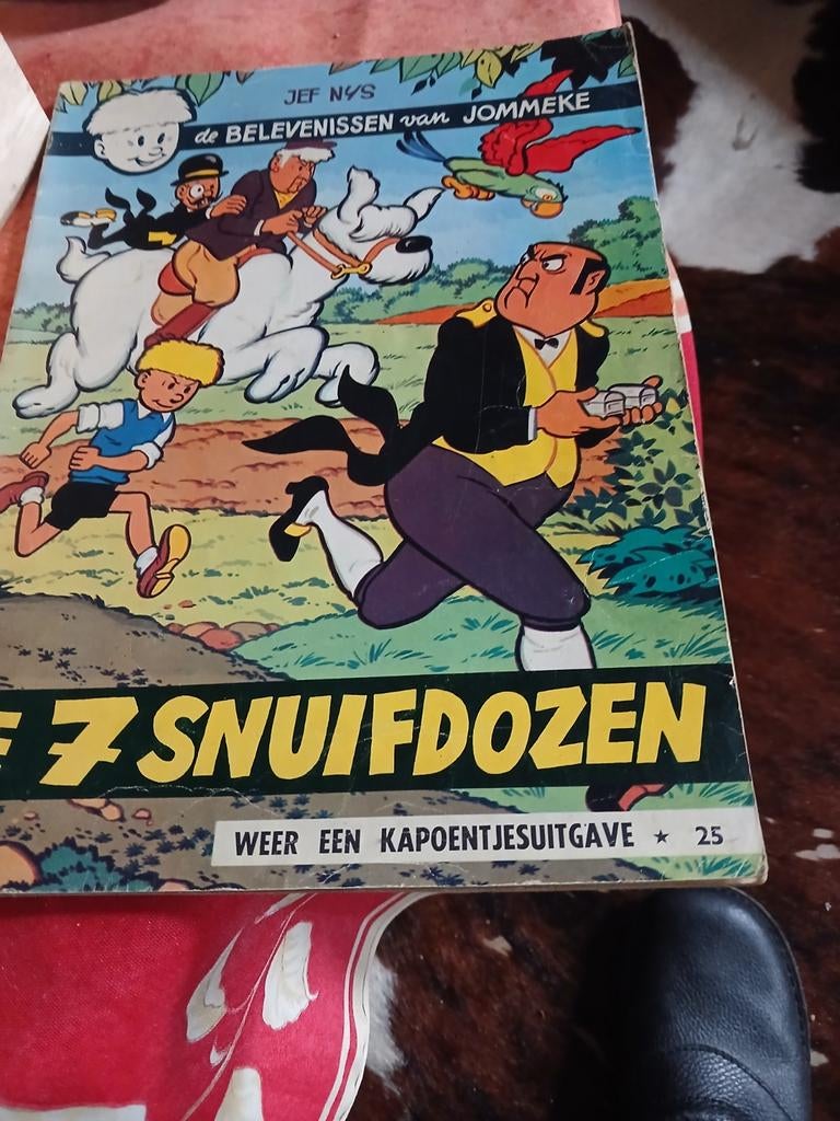 Strip jommeke nr25 de 7 snuifdozen  zwart/wit versie, Enlèvement