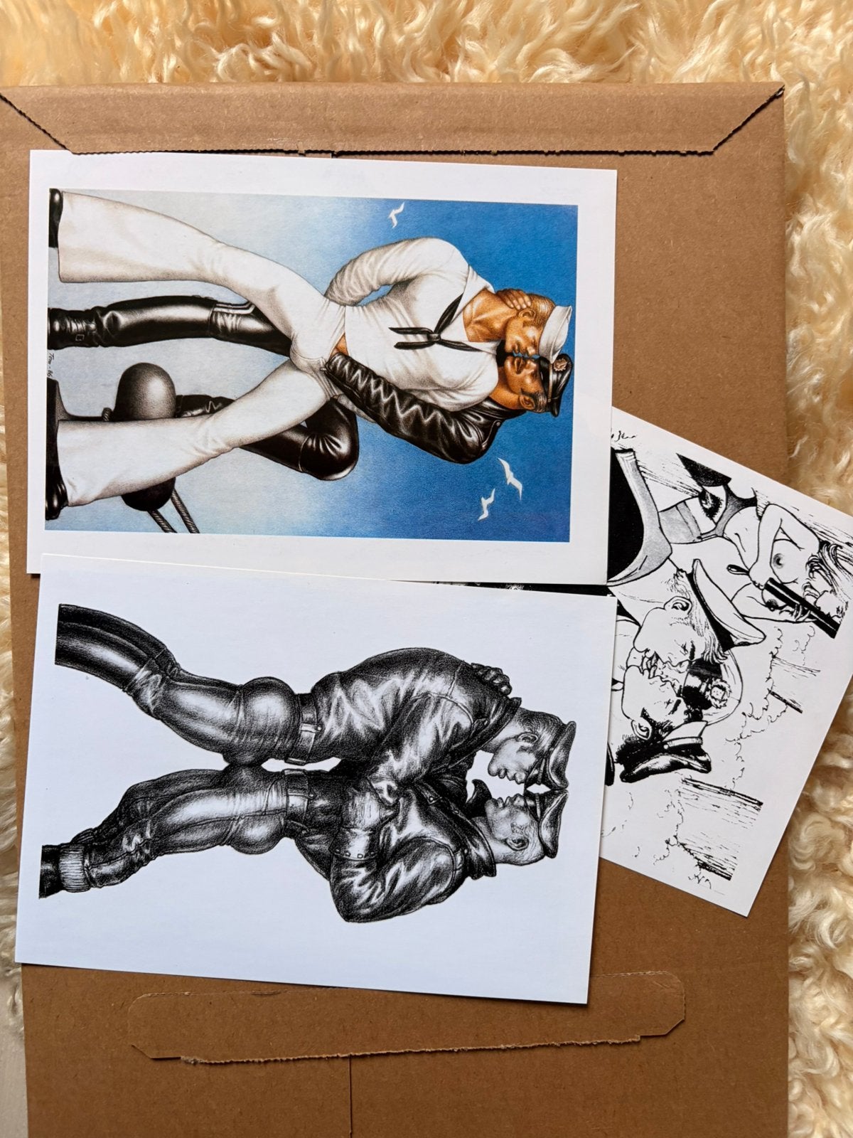 Tom of finland - 3 prints, Antiek en Kunst, Ophalen of Verzenden