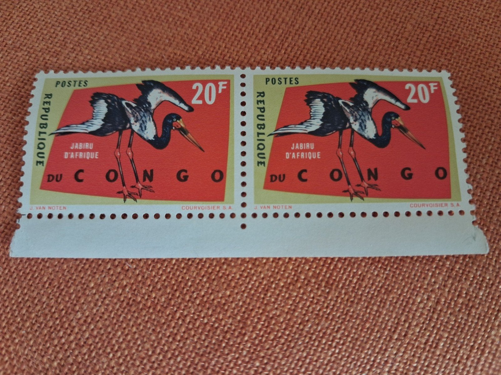1963 Postzegels Congo COB 494, Ophalen of Verzenden