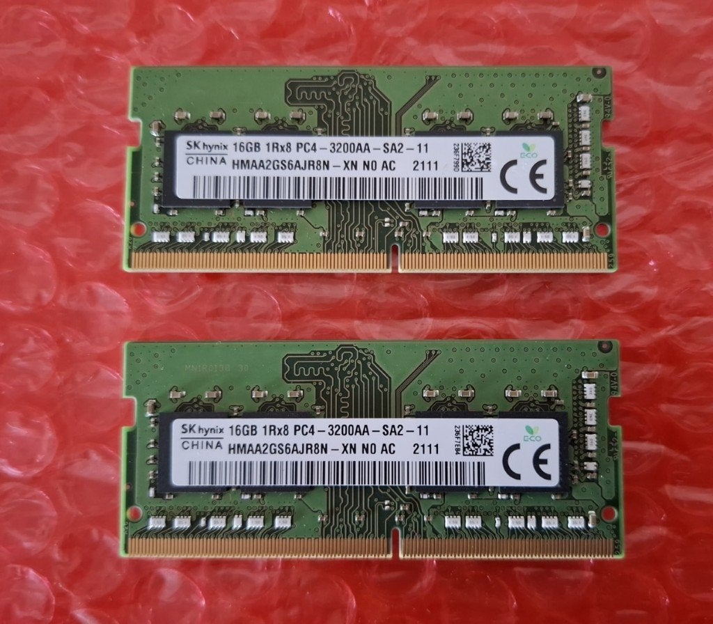 32gb DDR4 SODIMM (2x 16gb kit ; Laptop/Mini PC), ook 1x 16gb, Computers en Software, 32 GB, DDR4, Info@retrogamed.be, RetroGamed