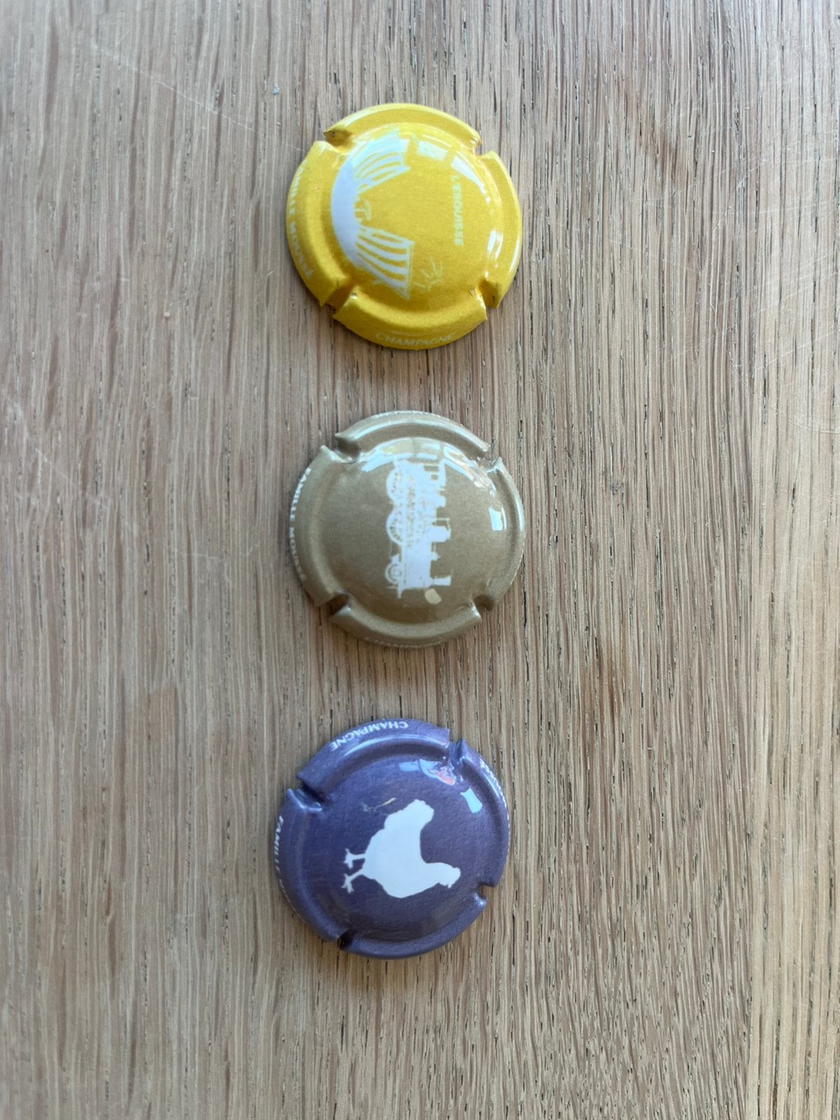 3 champagne capsules Moussé, Verzamelen, Ophalen of Verzenden, Zo goed als nieuw, Champagne