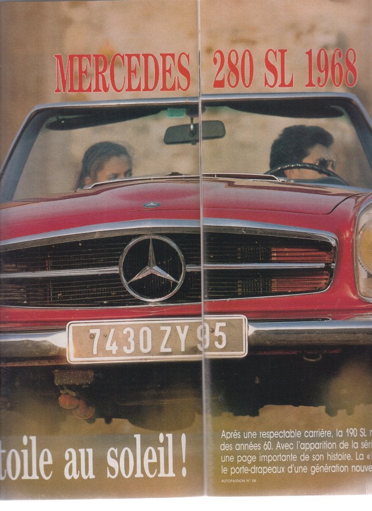 1968 Mercedes 280 SL pagode voiture de collection, Verzenden, Gelezen, Mercedes