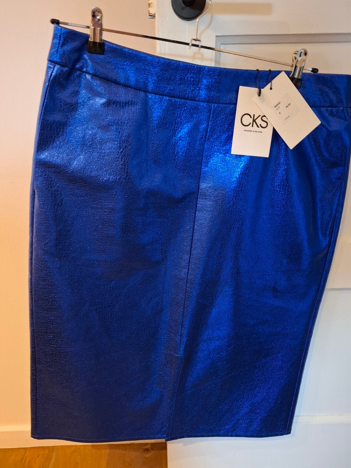 Rok metallic blauw CKS maat 44 (nieuw), Kleding | Dames, Ophalen, Blauw, Maat 42/44 (L), Nieuw