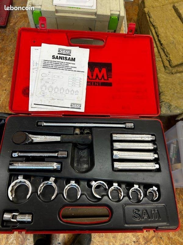 coffret plombier sam, Enlèvement, Utilisé, Clé/cliquet, Autres marques