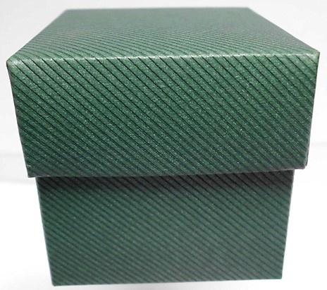 Bedankje Kubus groen geribd doopsuiker doosje - 25 stuks 8€, Kinderen en Baby's, Ophalen, Nieuw, Kraamcadeau