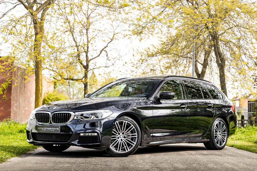 BMW 520iA M Sport Break * 360 * HiFi * Pano * HUB *, Cuir, Entreprise, Entretenue par le concessionnaire, Automatique