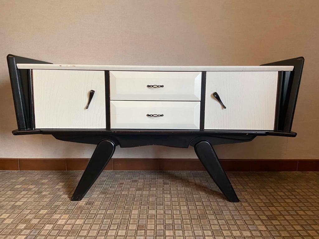 Retro dressoir en 2 nachtkastjes, Ophalen, Zo goed als nieuw, Overige houtsoorten