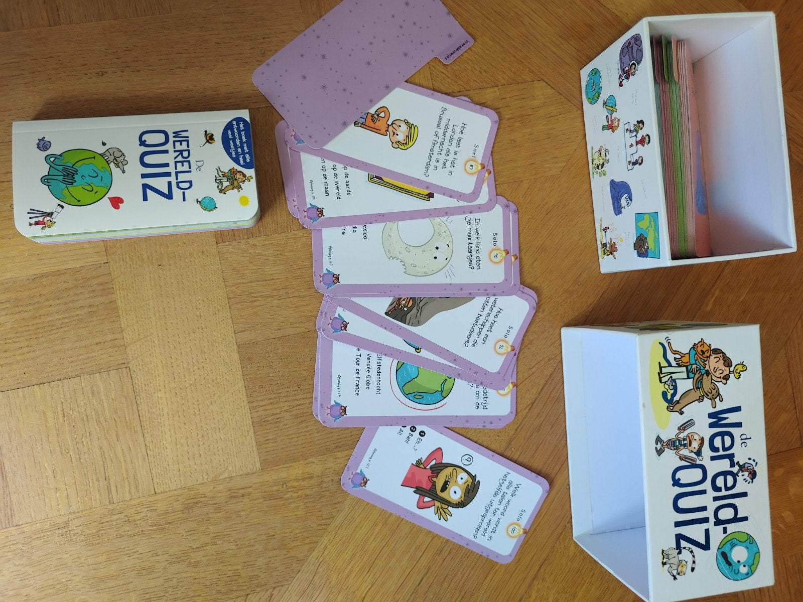 De Wereld-Quiz Box (Gottmer) – Leerzaam Kinder- en Kaartspel, Hobby & Loisirs créatifs, Timbres épargne, Enlèvement