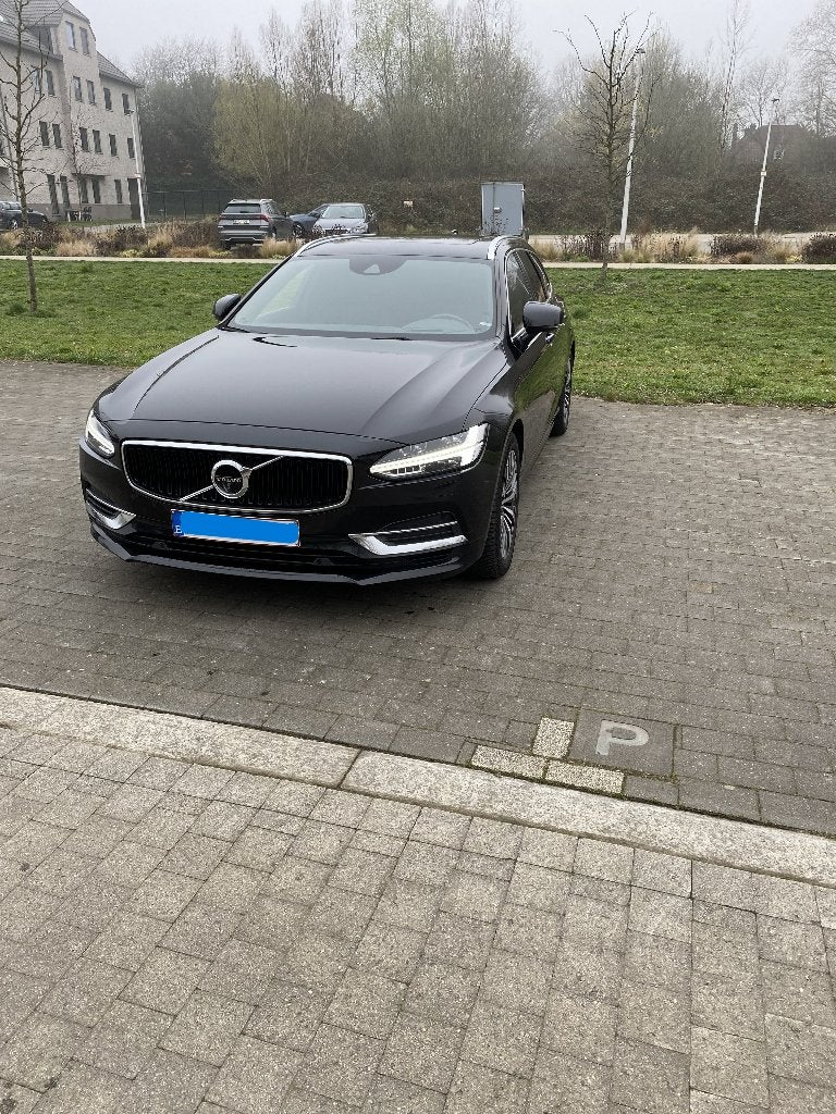 Volvo V90, Auto's, Automaat, V90, Leder en Stof, Zwart
