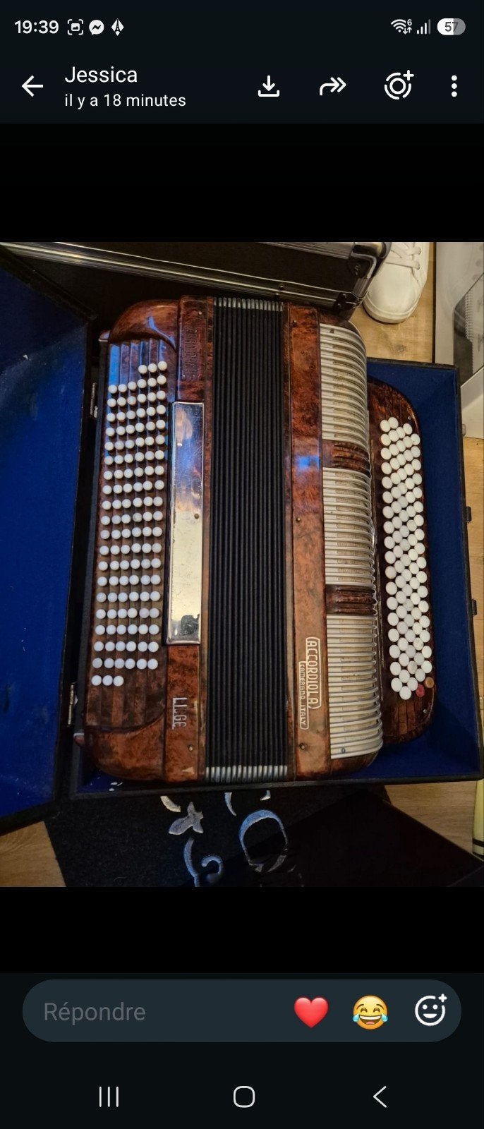 accordeon accordiola, Enlèvement, Accordiola