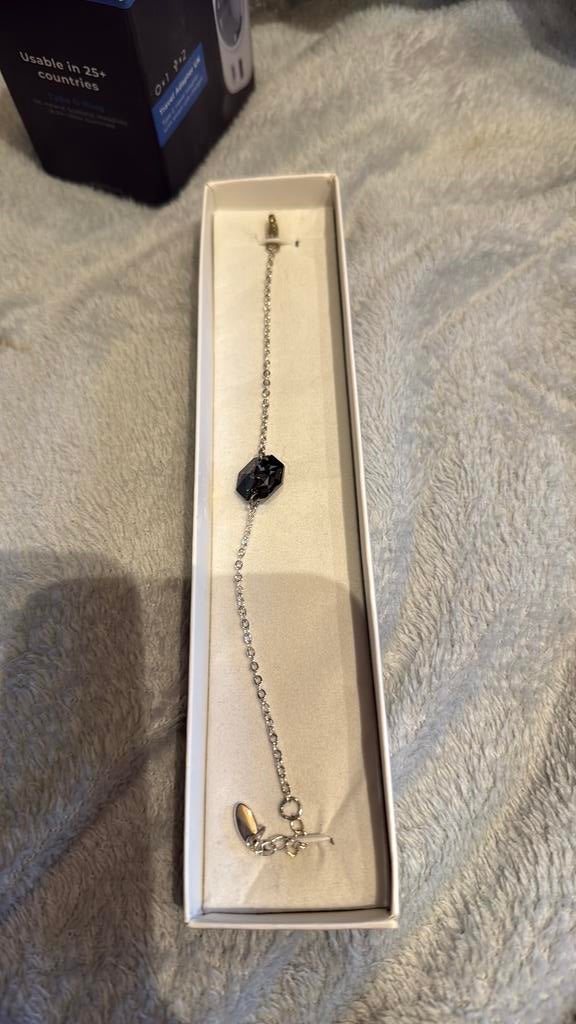 Vichy armband met swarovski elementen, Handtassen en Accessoires, Ophalen, Blauw