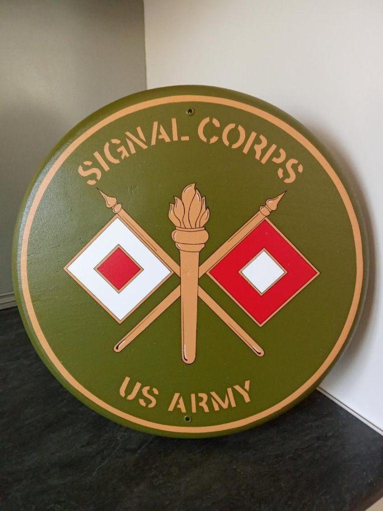 Amerikaans panel uit de Tweede Wereldoorlog: SIGNAL CORPS, Verzamelen, Ophalen of Verzenden