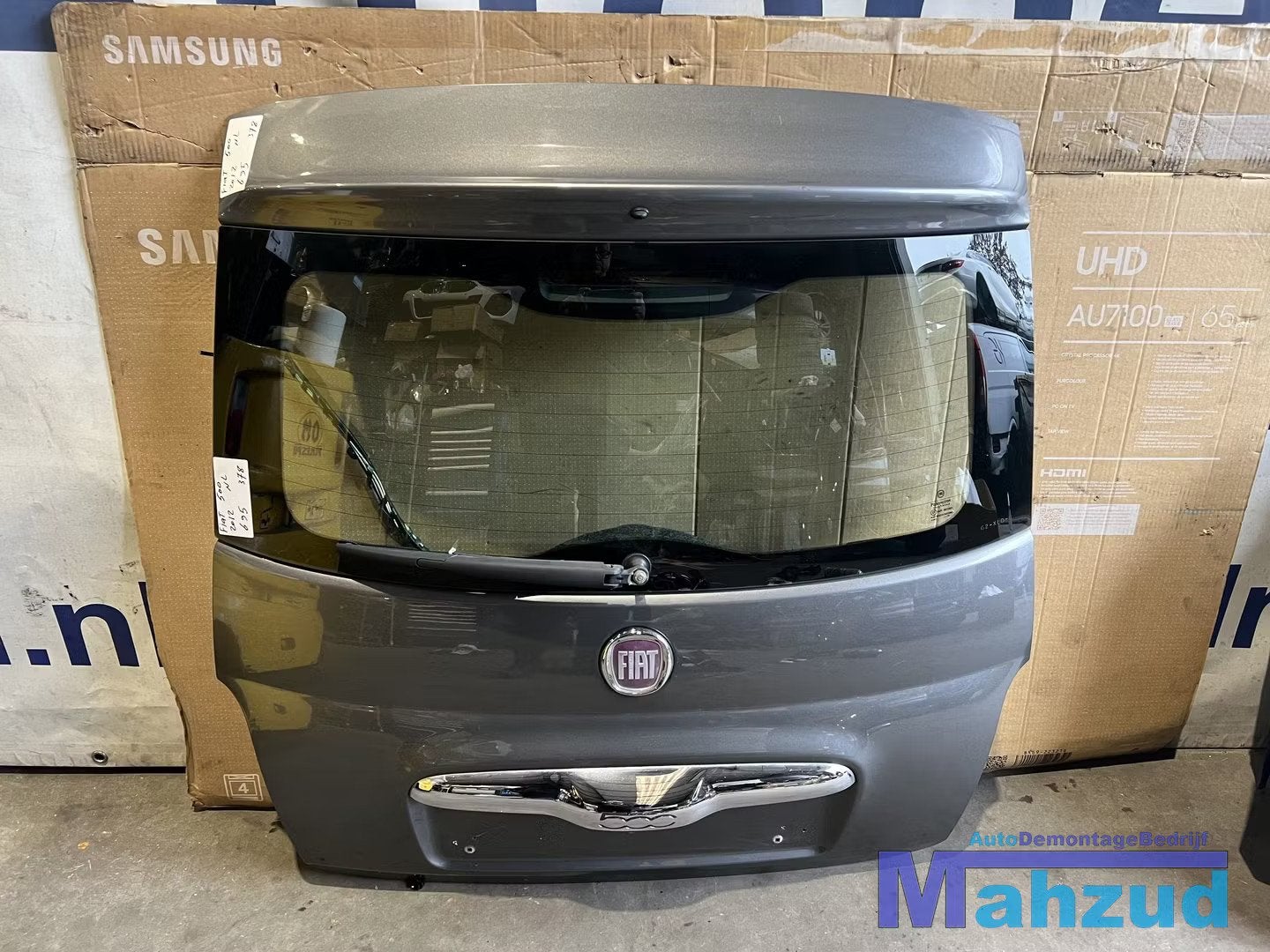 FIAT 500 Bruin grijs 695 Achterklep 2007+, Gebruikt, Deur, Stellantis Europe S.p.A., Info@stellantis.com
