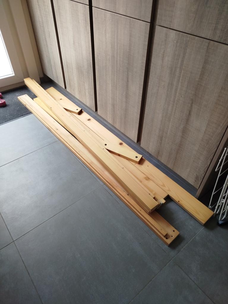 Stapelbed hout, Ophalen, Gebruikt, Eenpersoons, Stapelbed