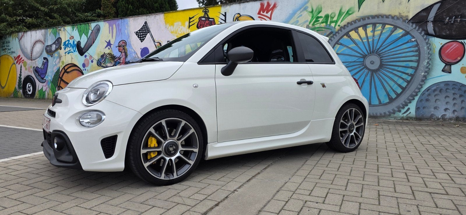 Abarth 695, Auto's, ABS, 4 zetels, Zwart, Wit