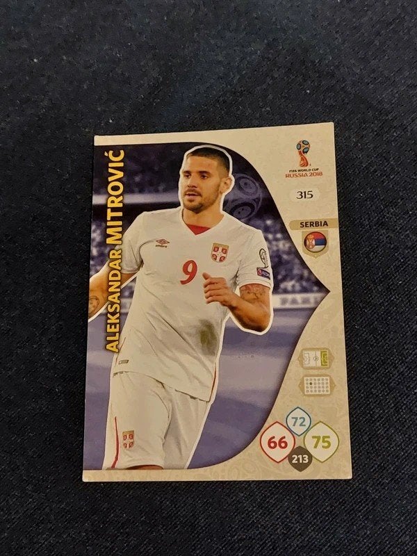 Panini / Voetbalkaart / Aleksandar Mitrovic / Servië, Ophalen of Verzenden, Zo goed als nieuw, Poster, Plaatje of Sticker