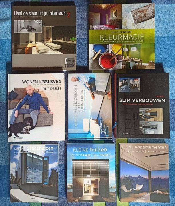 8 Interieur boeken, Boeken, Ophalen of Verzenden