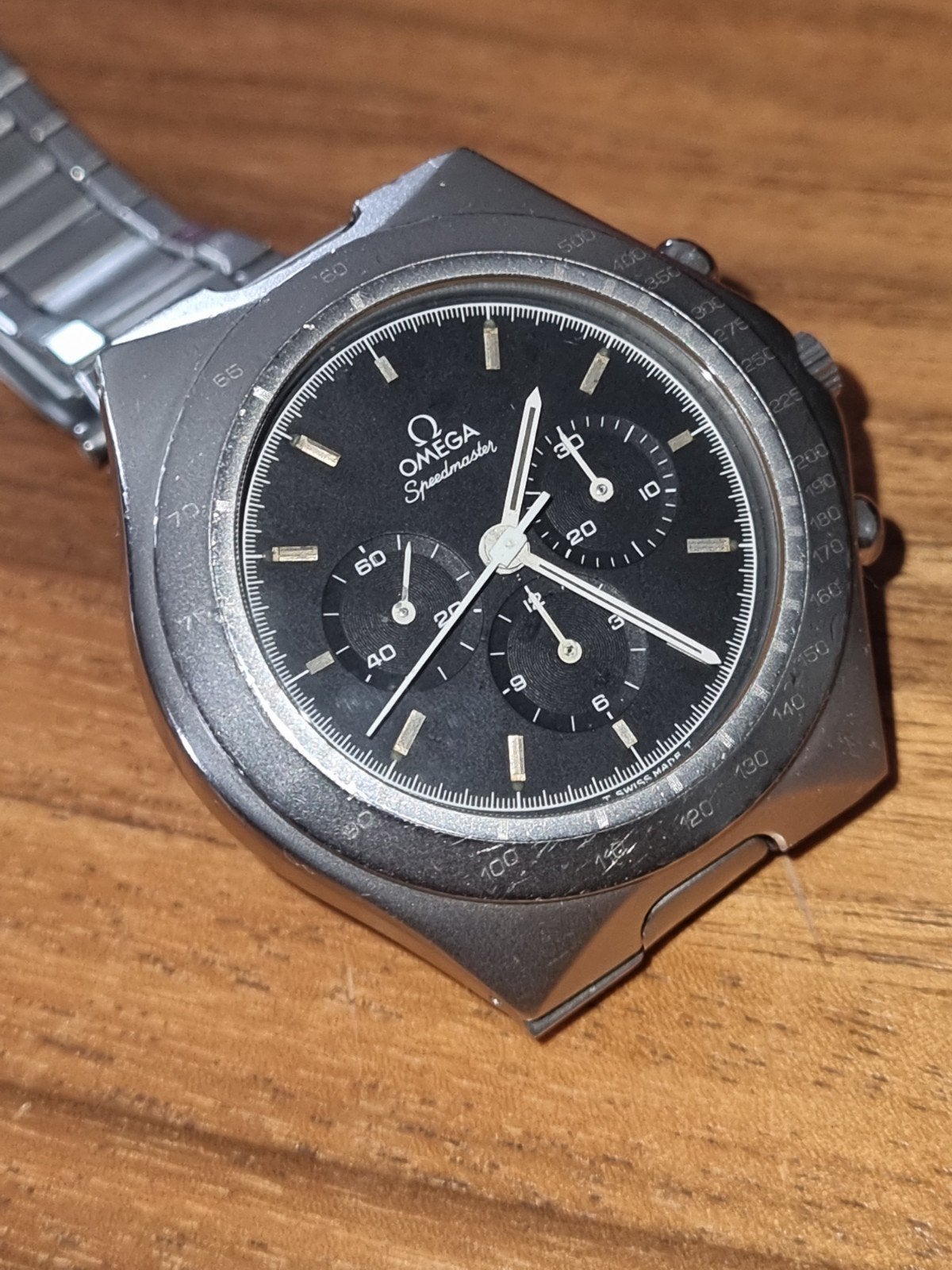 omega Speedmaster teutonic, Montre-bracelet, Enlèvement ou Envoi, Acier, 1960 ou plus tard
