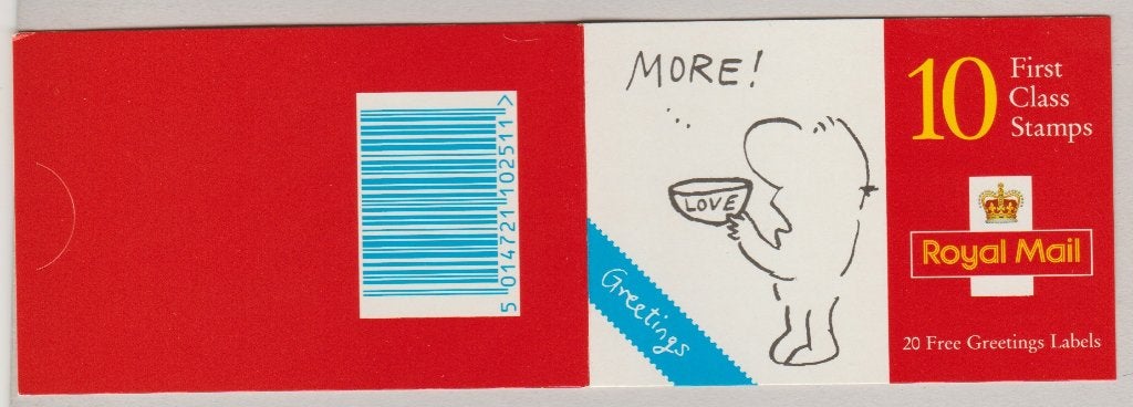 GB 1996 Carnet SG Kx8a Plus ! Timbres de bande dessinée **, Envoi, Non oblitéré