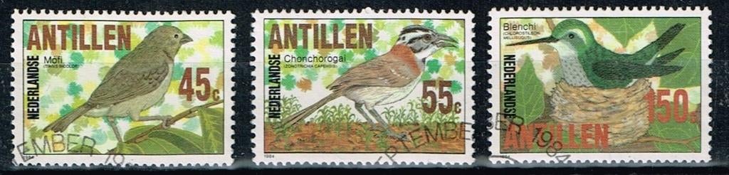 Timbres-poste de la Ned. Antilles - K 5637 - oiseaux, Envoi, Affranchi