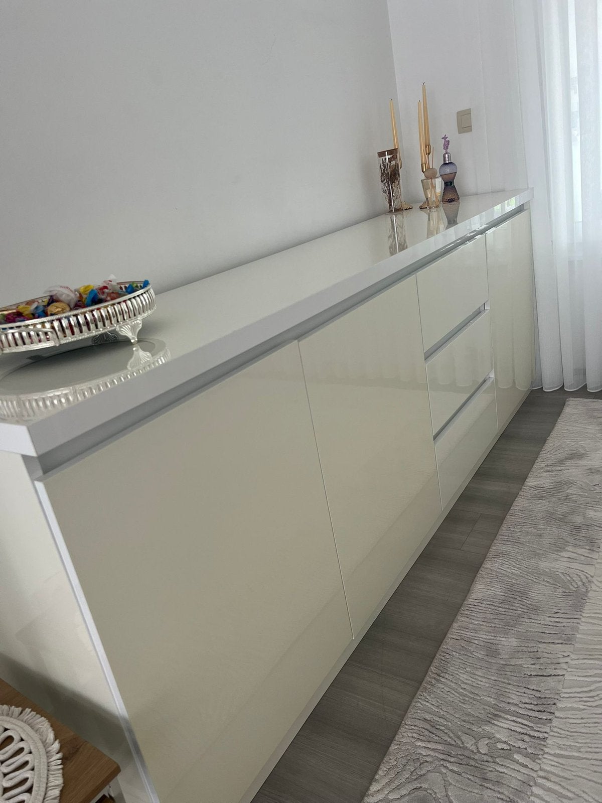 Dressoir met spiegel, Ophalen, Minder dan 50 cm, 75 cm of meer, Zo goed als nieuw