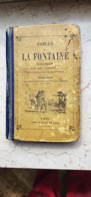 Livre ancien de poche 1878 Les Fables de La Fontaine, Enlèvement ou Envoi, Utilisé, Jean  de La Fontaine