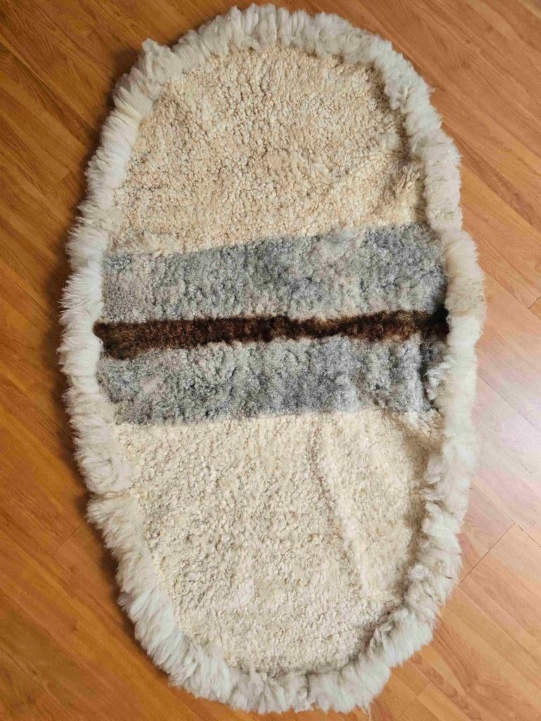Schapenvacht kleed 156/92 cm, Gebruikt, Overige materialen, Overige stijlen, Ophalen of Verzenden