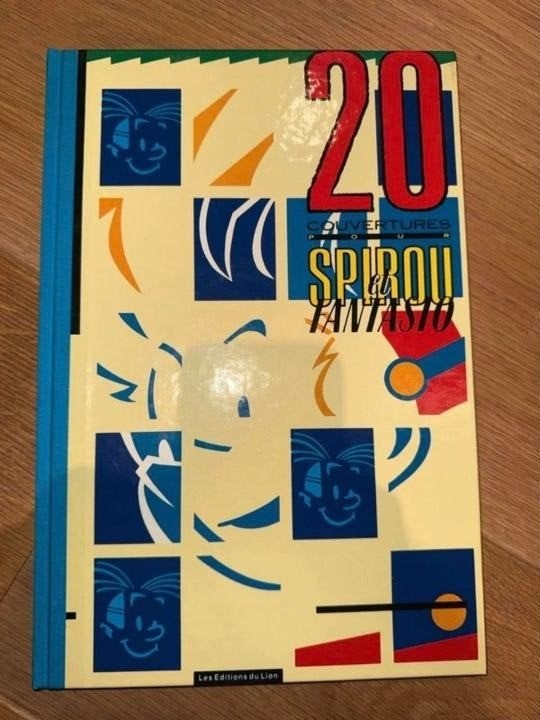 20 couvertures pour Spirou et Fantasio Lion 1987 1e druk, Eén stripboek, Ophalen of Verzenden, Zo goed als nieuw, Divers auteurs