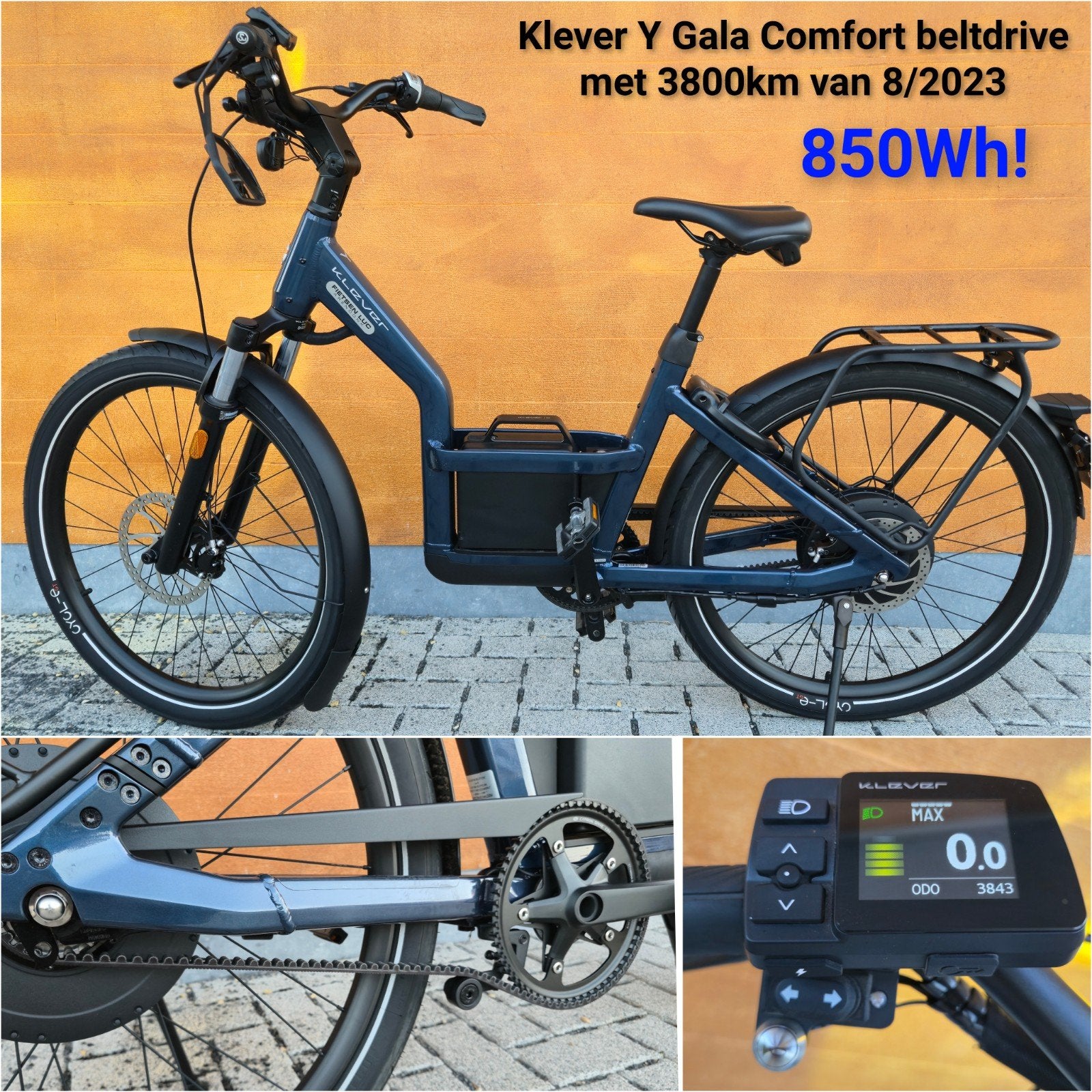 Klever Y Gala 45 850Wh 8/2023 speedpedelec, Fietsen en Brommers, Ophalen, Zo goed als nieuw