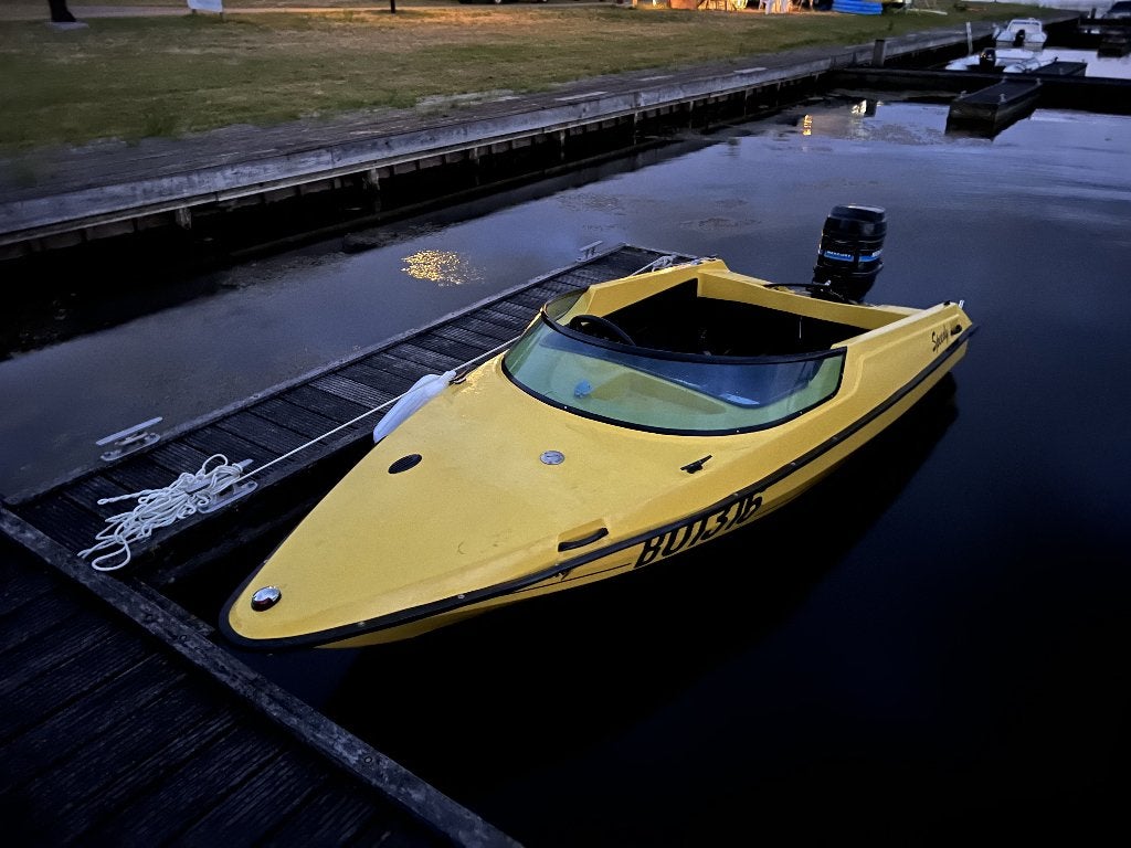 speedboot speedy te koop, Watersport en Boten, Speedboten, Gebruikt, Benzine, Minder dan 70 pk, Buitenboordmotor, Polyester, Ophalen