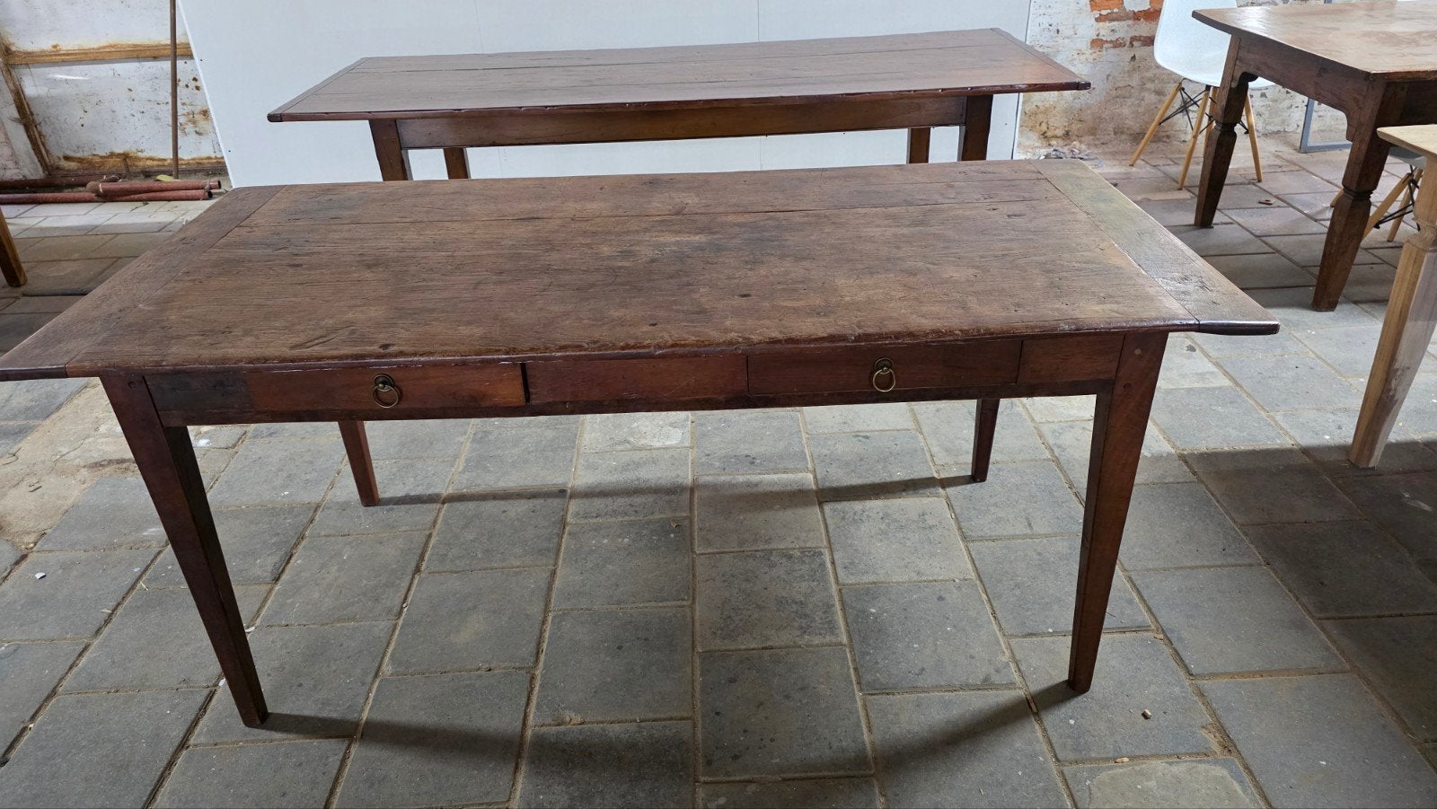 antieke Franse boerentafel 180 cm, Ophalen of Verzenden