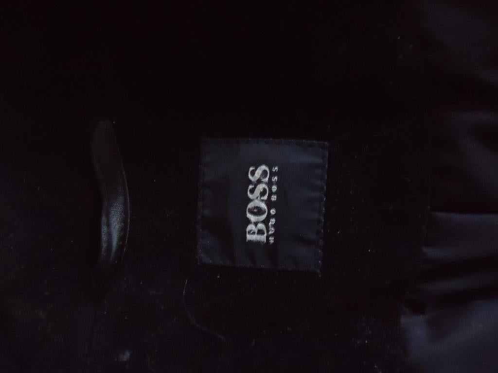 Vintage Hugo Boss jas maat 54 lange jas 3/4 zeer mooi, Kleding | Heren, Maat 52/54 (L), Hugo boss, Zwart, Ophalen of Verzenden