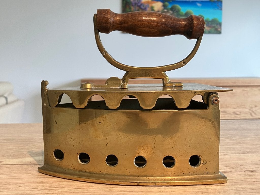 Antiek Koperen Strijkijzer, Antiek en Kunst, Ophalen of Verzenden, Koper