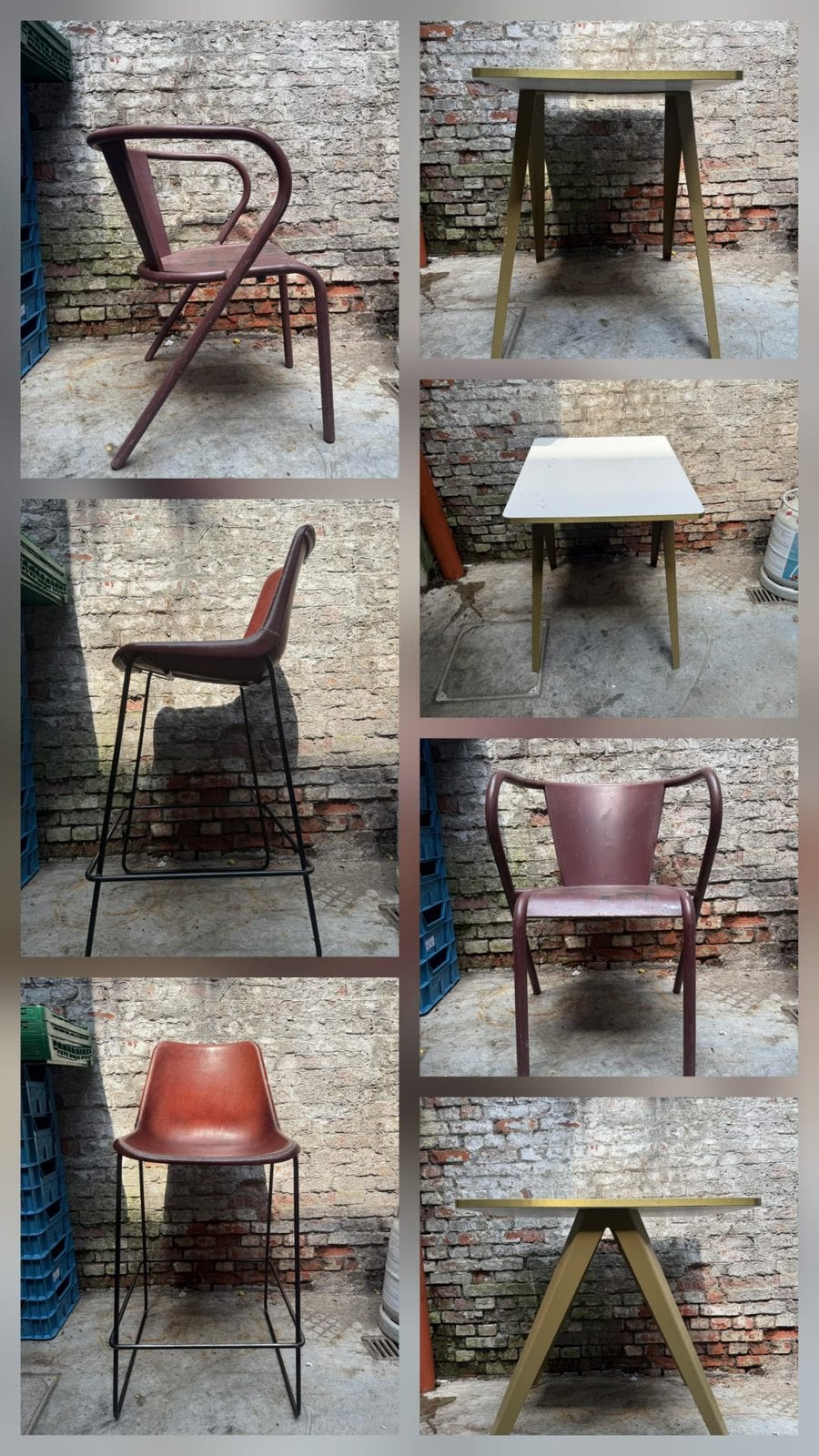Table et chaises Horeca - qualité supérieure, Articles professionnels, Horeca | Mobilier & Aménagement, Mobilier, Utilisé, Enlèvement