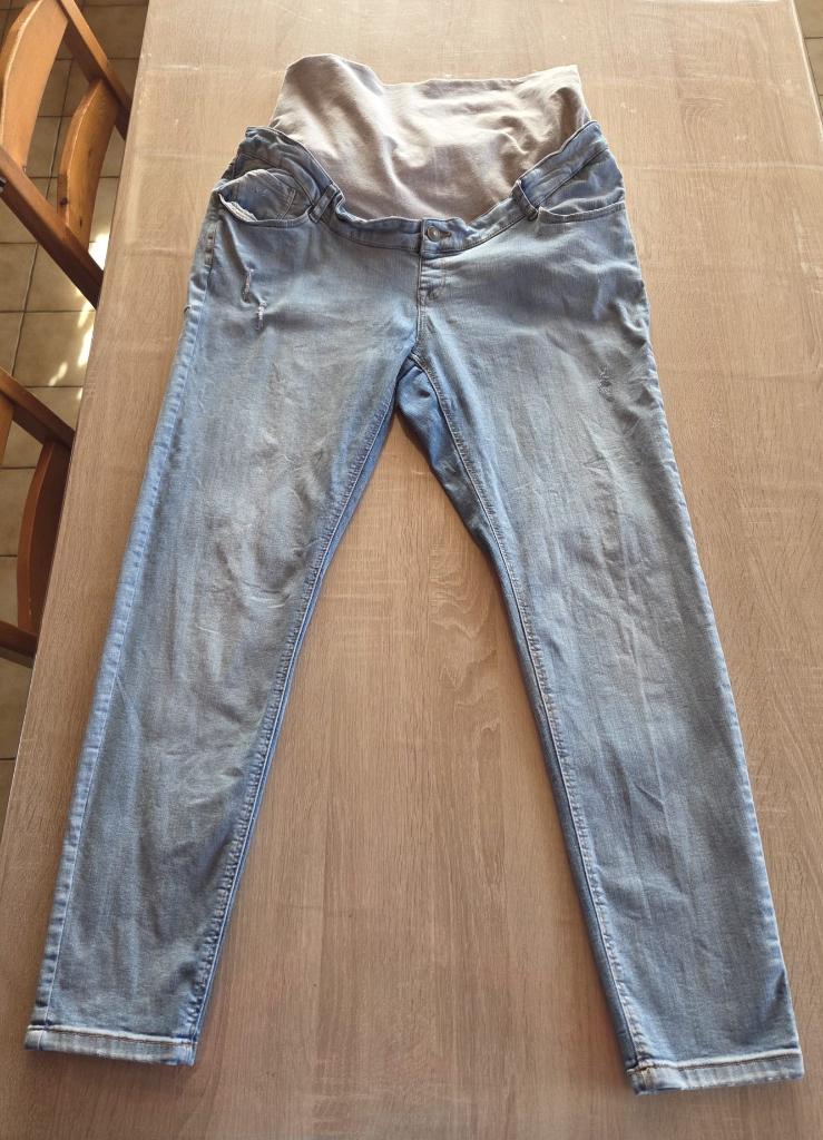 Zwangerschapsbroek, Blauw, Maat 46/48 (XL) of groter, Ophalen of Verzenden, Broek of Spijkerbroek