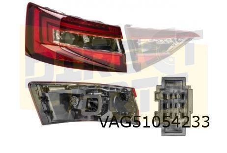 Skoda Superb (3/15-9/19) Achterlicht Links buiten (donker) (, -, Verzenden, -, Nieuw