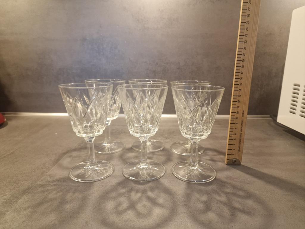 Verres cristal Shell vintage, Enlèvement