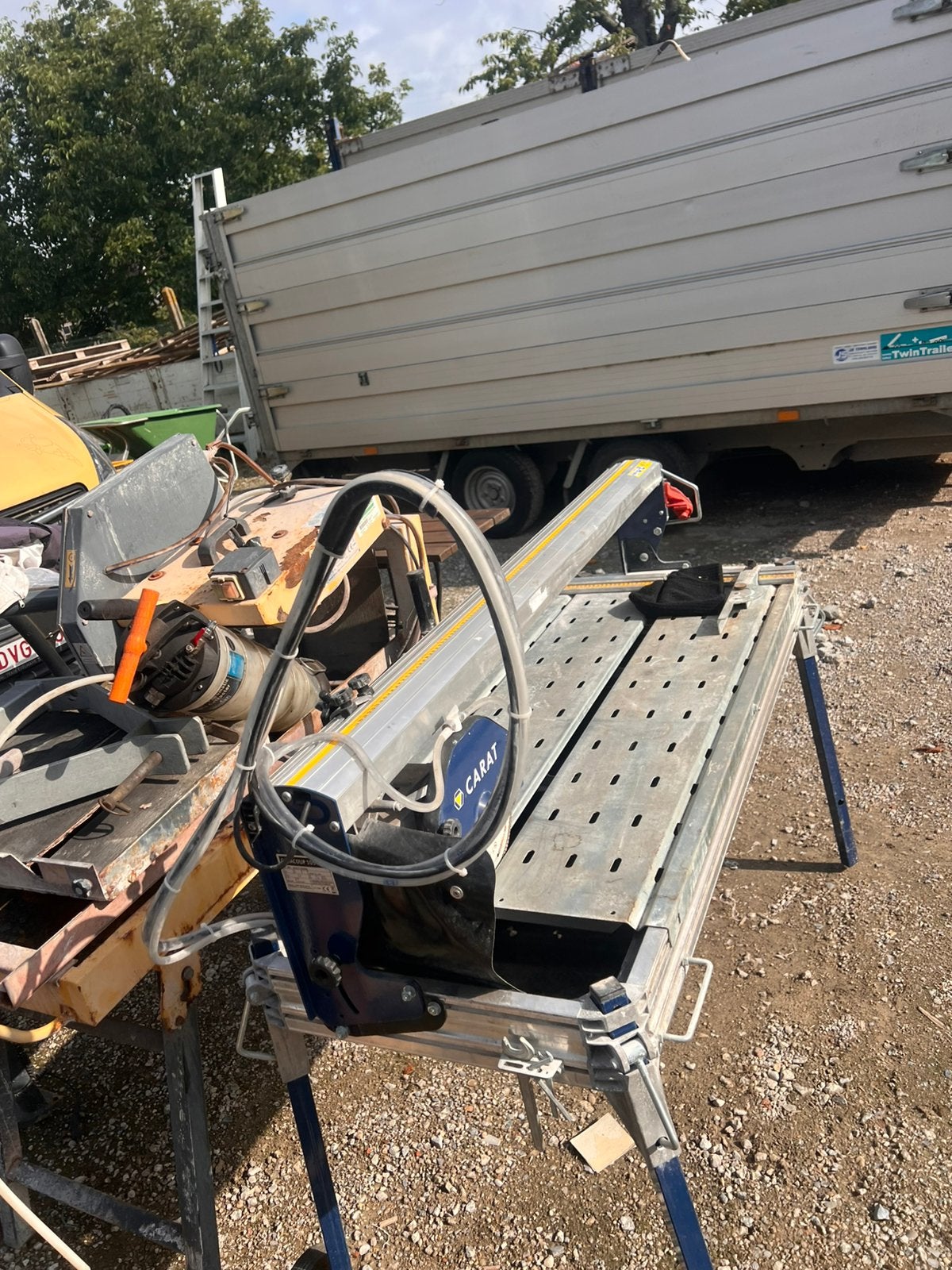 Tafelzaag caracoup 105 alu, Doe-het-zelf en Bouw, Gereedschap | Zaagmachines, Ophalen, Overige typen, Zo goed als nieuw, 30 tot 70 mm