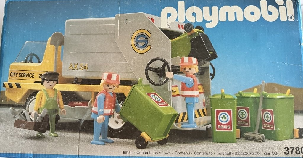 Playmobil vuilniswagen 3780, Gebruikt, Complete set, Voertuig, Ophalen of Verzenden