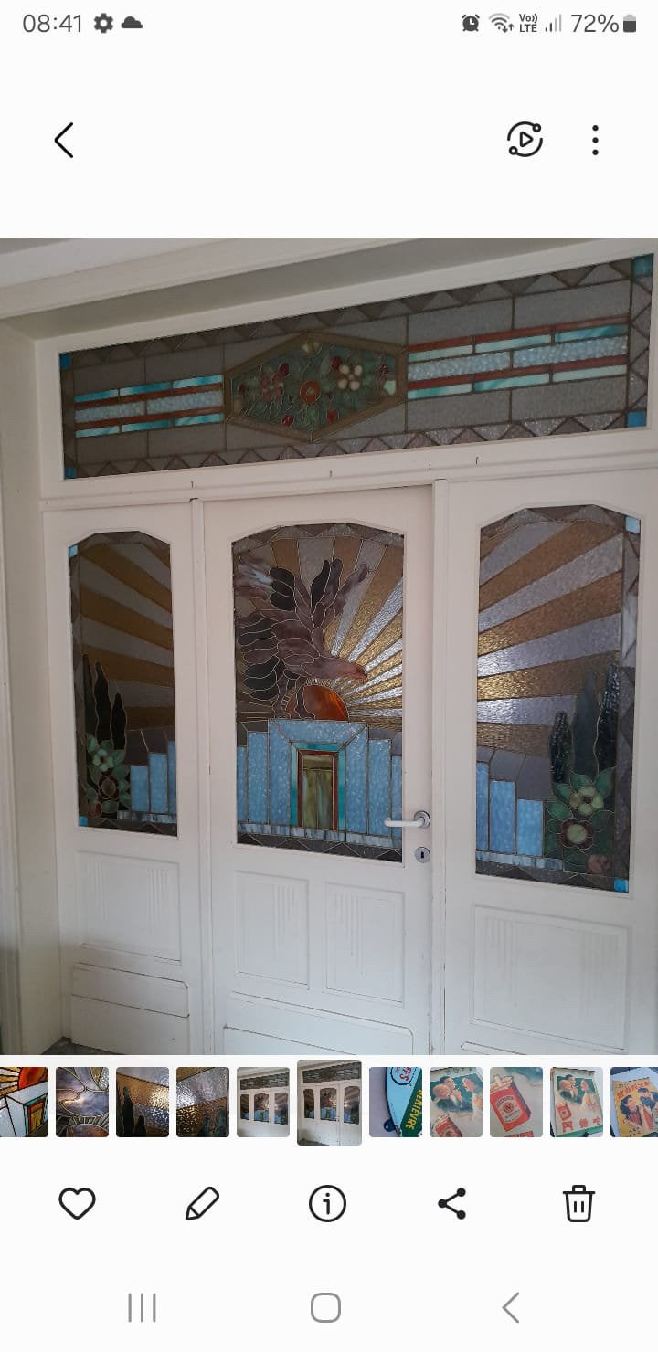 glas in lood antiek, Enlèvement, Comme neuf