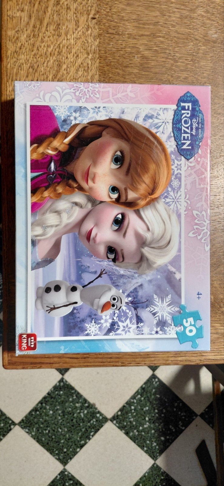 Puzzel anna en elsa, Ophalen, 10 tot 50 stukjes, Zo goed als nieuw, 4 tot 6 jaar