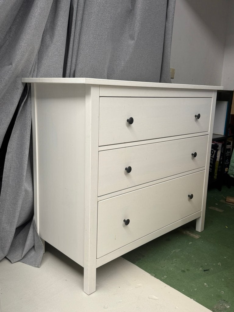 Commode blanche Ikea HEMNES, Maison & Meubles, 3 ou 4 tiroirs, 25 à 50 cm, Moins de 100 cm, Comme neuf