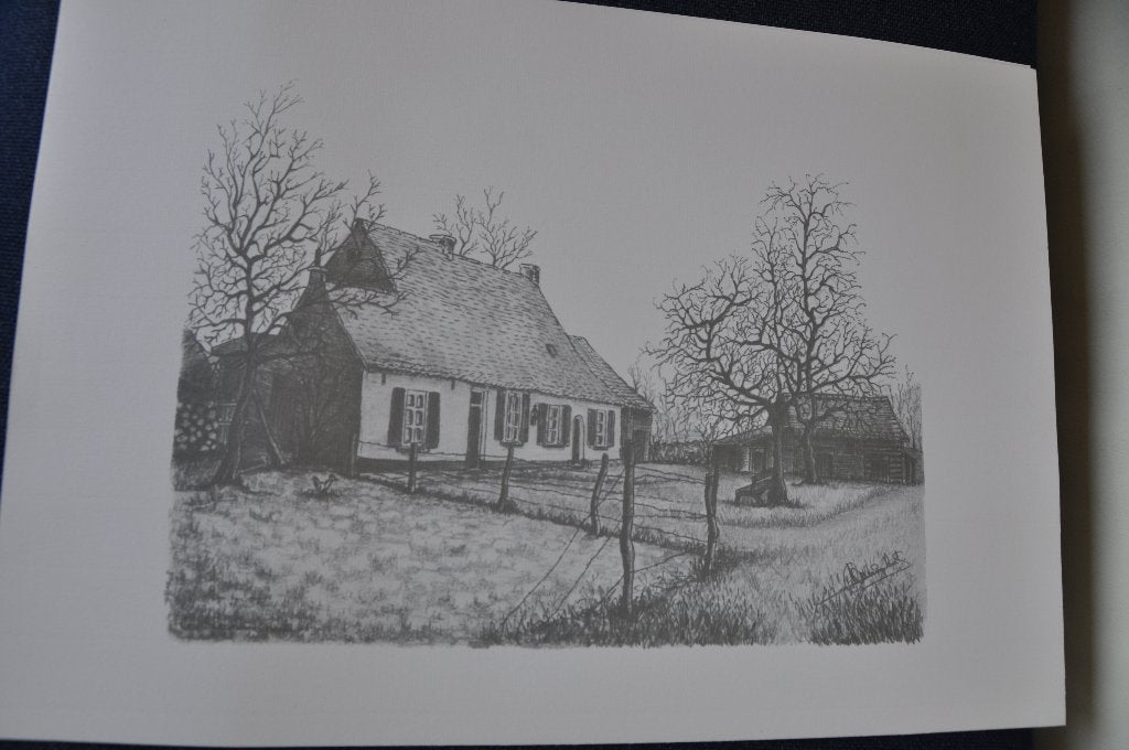 grafiek van edward van mieghem, Antiquités & Art, Eau-forte, 30 cm, 1950 - 1999, Paysage