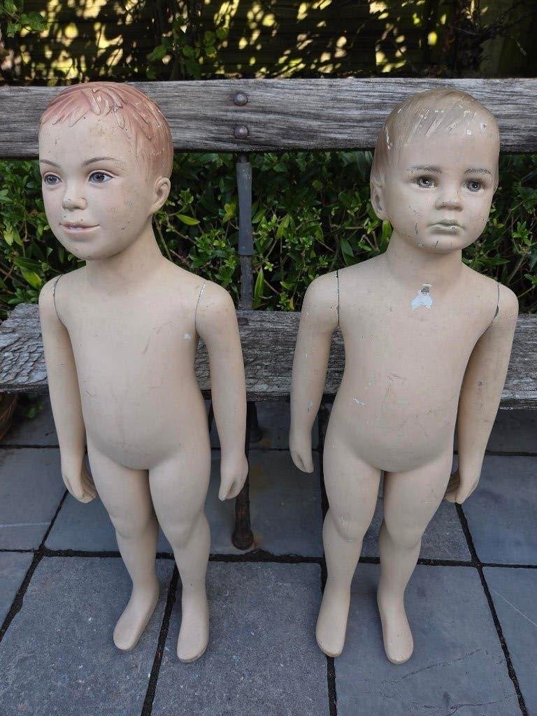 etalage poppen kind jonge en meisje, Enlèvement, Utilisé, Fashion Doll
